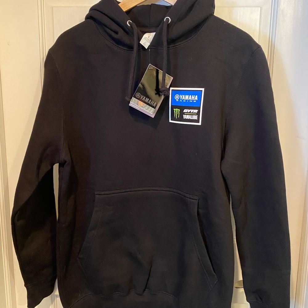 Yamaha Racing/Monster Energy Graphic Hoodie Sweatshirt - Black, Blue, Neon Green